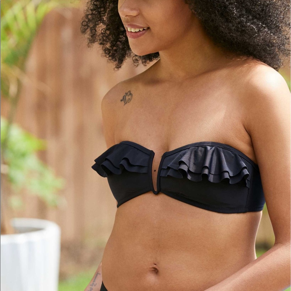 Aerie Bandeau Ruffle V Top